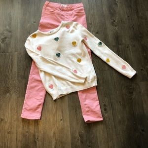 H &M matching denim/sweater set